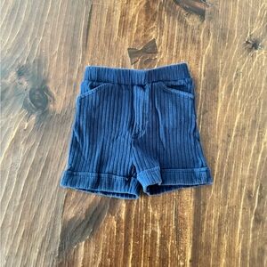 EUC Kate Quinn Military Shorts Navy Cotton Ribbed 2T